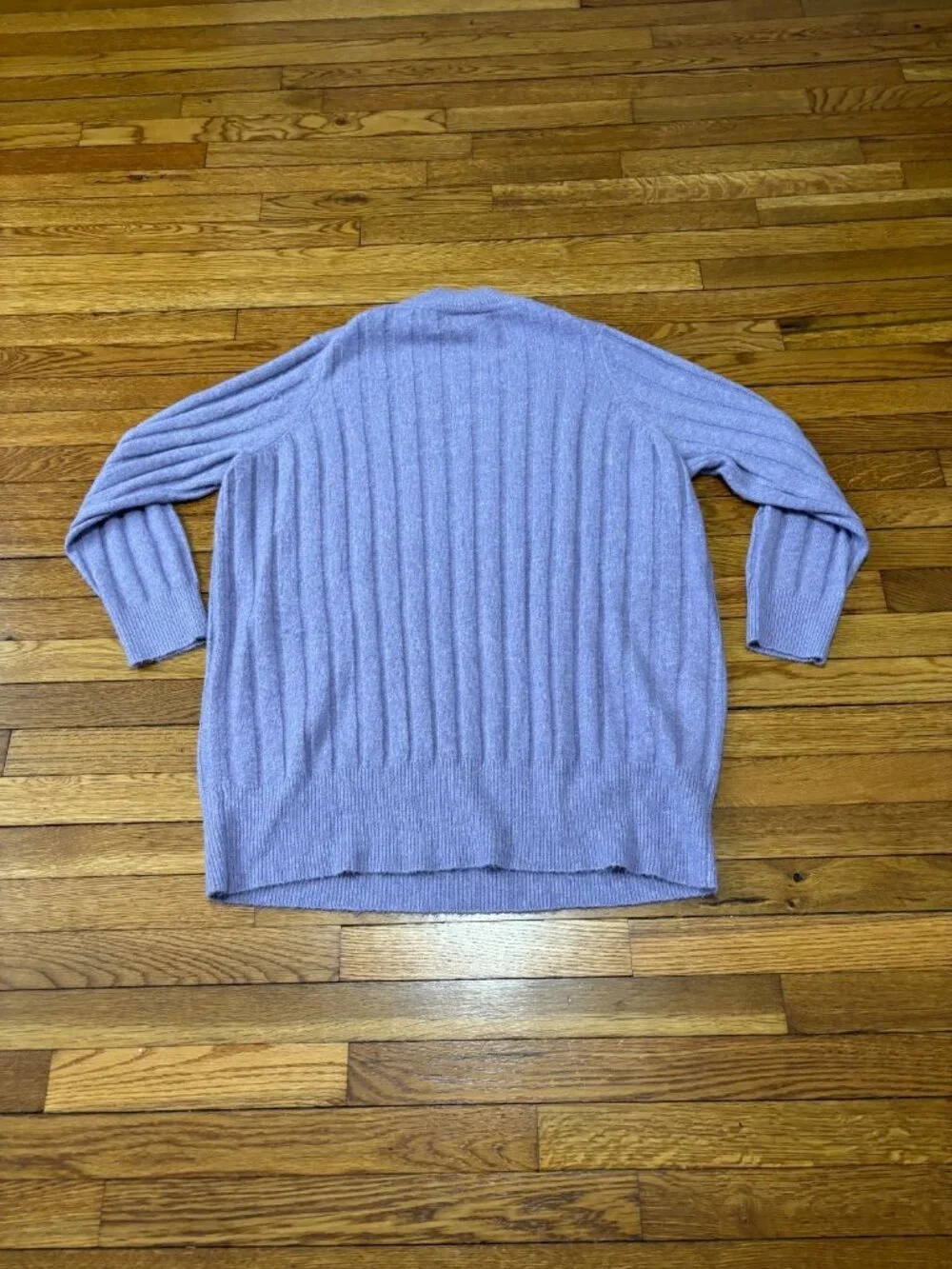 Torrid Womens Sweater Plus Sz 1X Lavender Purple Oversized Relaxed Ribbed Knit - Picture 6 of 6